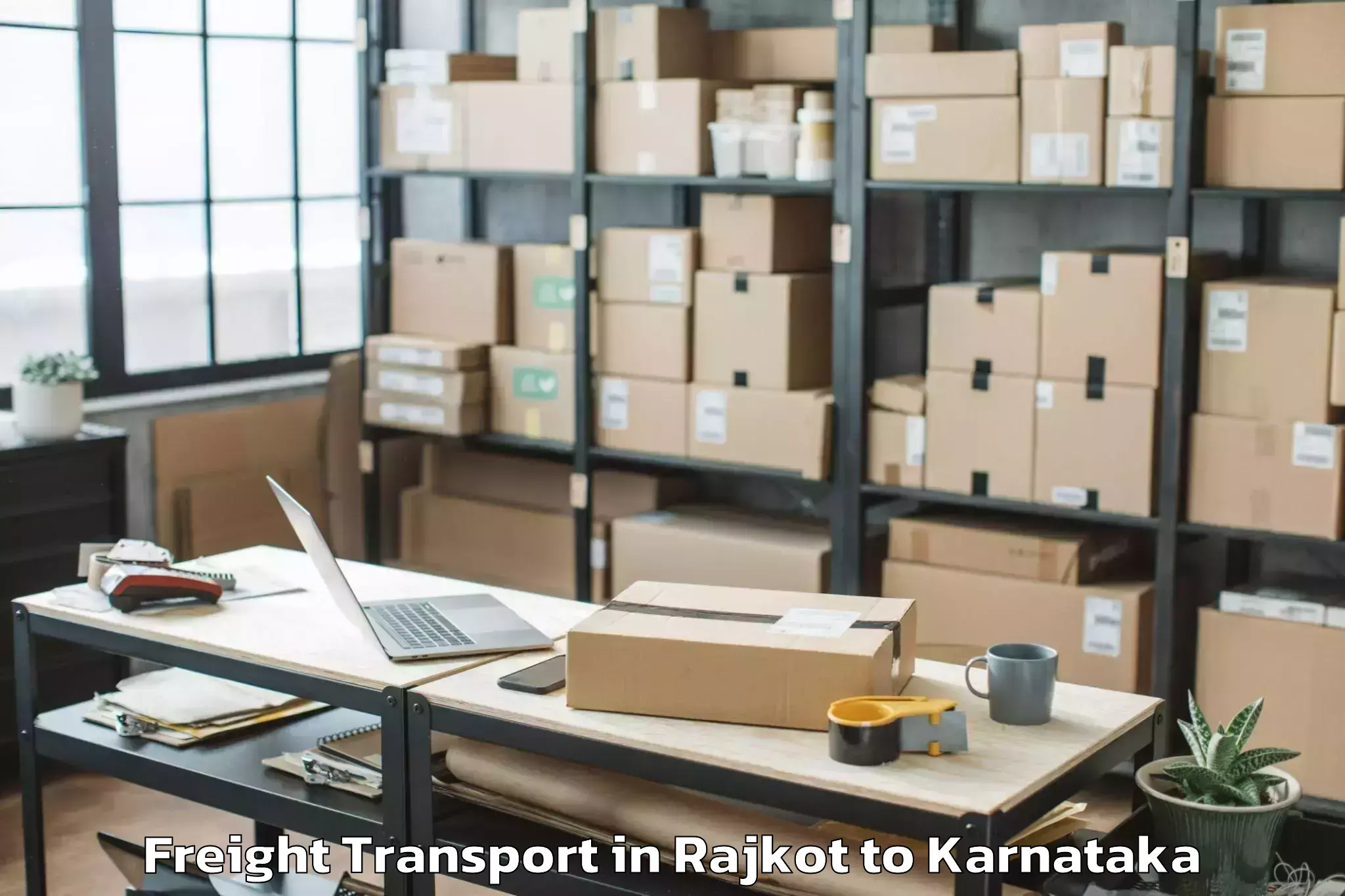 Top Rajkot to Gokak Freight Transport Available